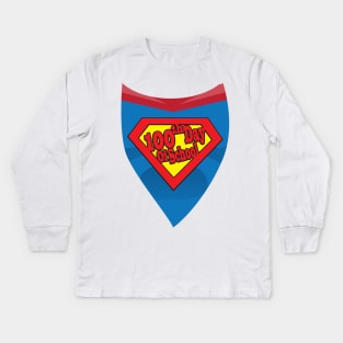 Hero 100th 100 Days of School Kids Long Sleeve T-Shirt